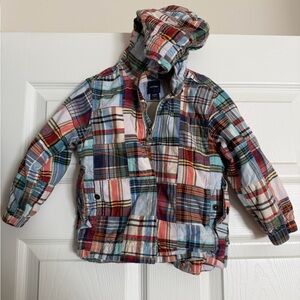Baby Gap Madras Plaid Pullover jacket size 2T